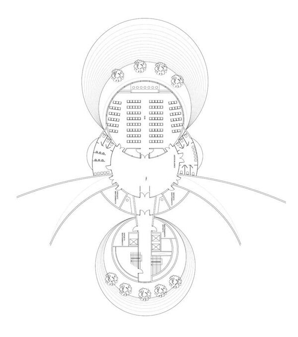 Башня Луис де Гарридо для проекции видео и изображении
