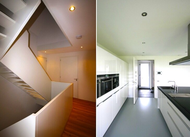 Маленький голландский дом остается теплой с пассивным дизайном.