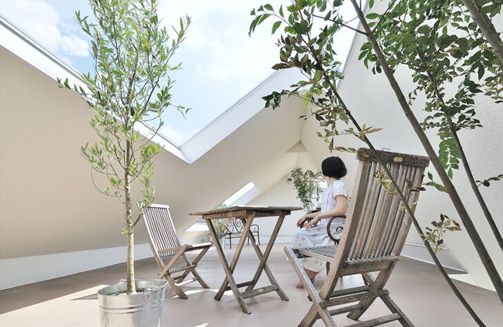 Montblanc Дом - белая гора в Японии