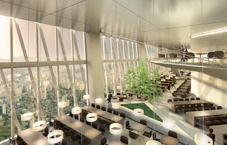 Башня SOM в Сеуле добавляет новое измерение в области энергоэффективности