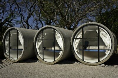 В Мексике трубчатый TubeHotel предлагает жилье в бетонных трубах