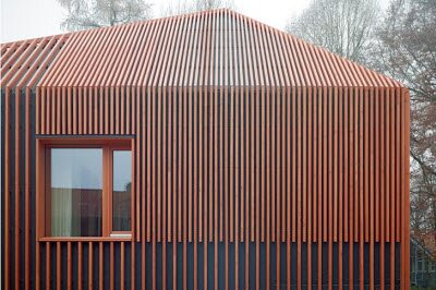 11 × 11 современный сборный дом в Германии