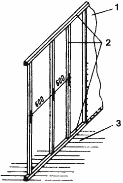 Облегченная каркасная перегородка