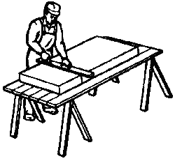 Обрезка теплоизоляционных плит