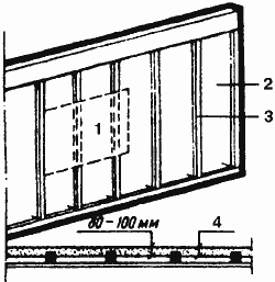 Наружная стена с деревянным каркасом