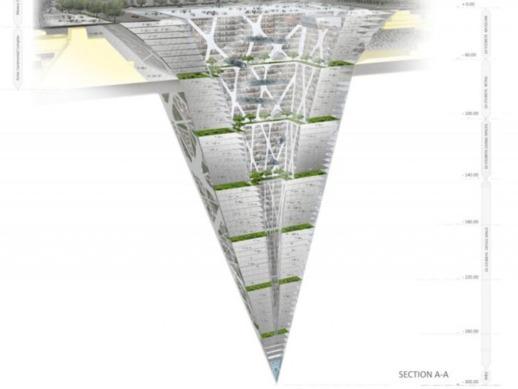 Подземный небоскреб в Мехико