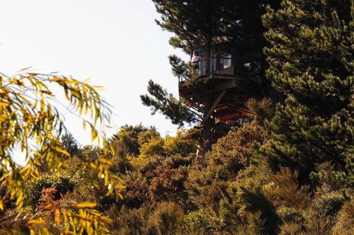 Дом с радиоуправляемым подъемный мостом в Новой Зеландии