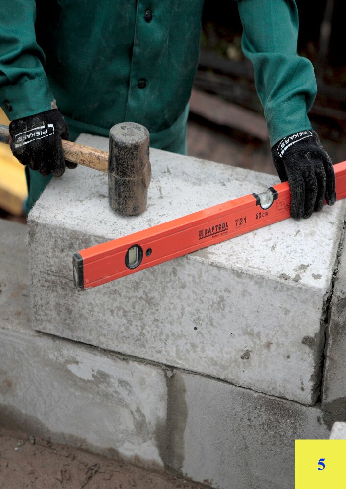 Кладка пеноблока