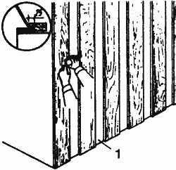 Разметка положения края рейки