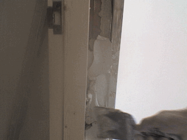 Заполняем гипсовой штуктуркой