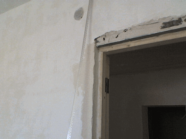 Почти готовый откос двери