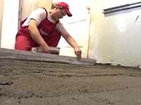 Выравнивание раствора