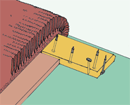 Свободная укладка с фиксацией по периметру