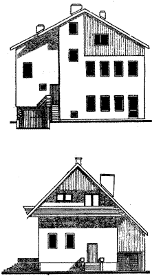 Мансардный дом с гаражом