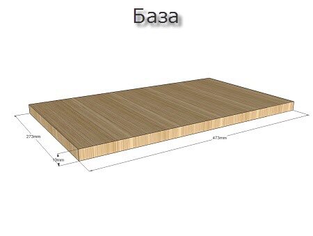 Хлебница - чертеж