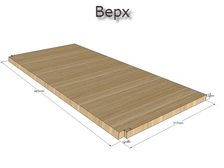 Хлебница - чертеж