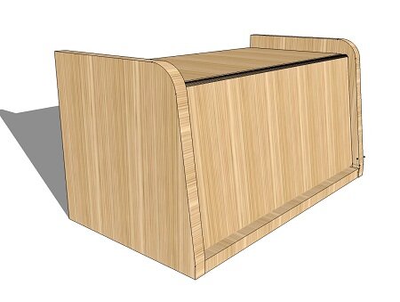 Хлебница - чертеж