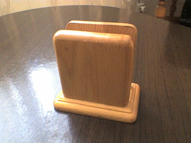 Салфетница из паркетной доски