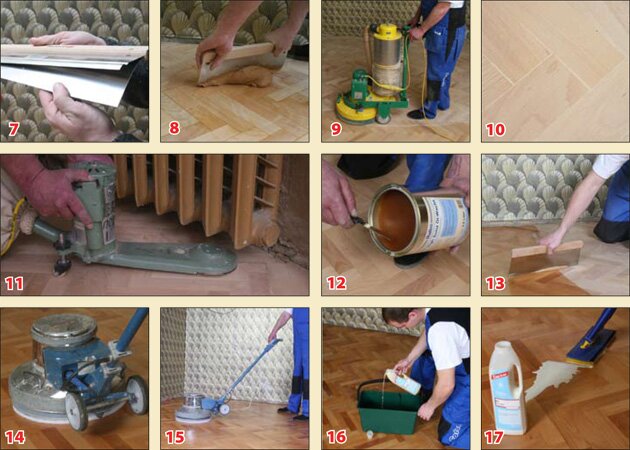 Как реставрировать паркет+видео