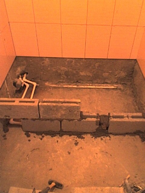 Душевой поддон из плитки вместо ванны - опыт работы