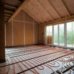 Теплый пола с электроподогревом