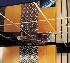 зеркальные кассетные потолки