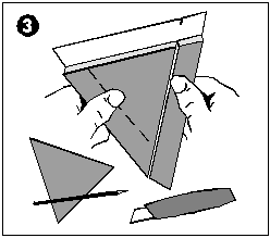 Заделка малых отверстий в гипсокартоне рис.3