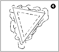 Заделка малых отверстий в гипсокартоне рис.4
