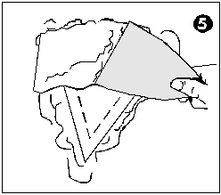 Заделка малых отверстий в гипсокартоне рис.5