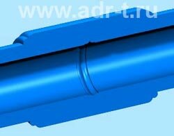 Две трубы, соединенные фитингом