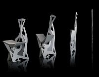 Самый тонкий складной стул в сложенном состоянии.