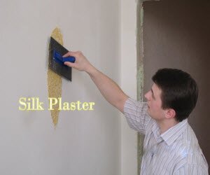 Как наносить жидкие обои+2видео