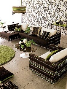 Драпировка стен тканью