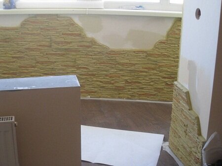 Кухня в новой квартире нового дома