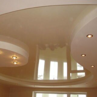 Глянцевые натяжные потолки