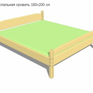 Двухспальная кровать своими руками: чертеж и этапы сборки