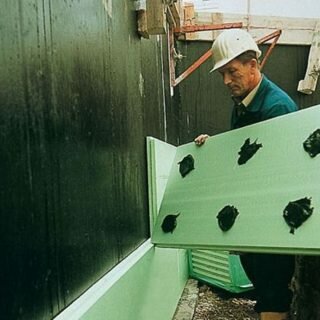 Утепление стен дома пенопластом