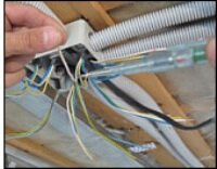 Соединение проводов в распределительной коробке 4