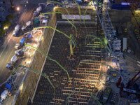 Строители начали работу над самой высокой башней к западу от Миссисипи, побив рекорд крупнейшего в мире бетонирования