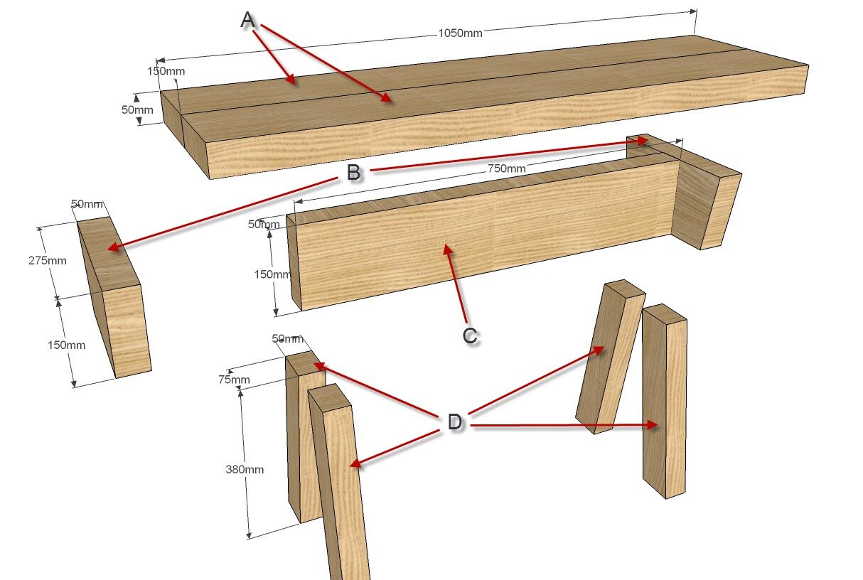 Как сделать простой стул для сада