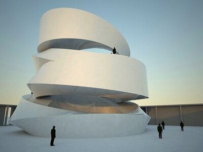 Буддийский храм Китая в форме спирали