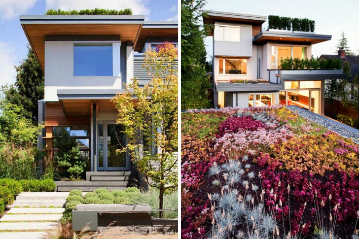 Зеленая закрытая резиденция в Ванкувере, является первым LEED платиновым домом в западной Канаде.