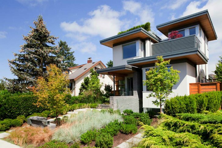 Зеленая закрытая резиденция в Ванкувере, является первым LEED платиновым домом в западной Канаде.