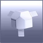 Наружный угол Chamfer 3 Way U.S. Patent #D431,304