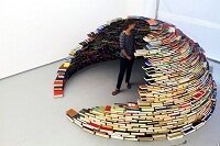 Колумбийский художник представила купол из книг