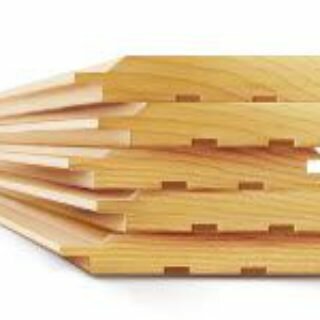 Обшивка внешних и внутренних стен имитацией бруса из лиственницы