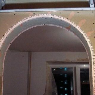 Наиболее распространённые способы создания арки из гипсокартона