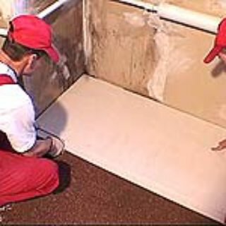 Выравнивание пола плитами гипсоволокна